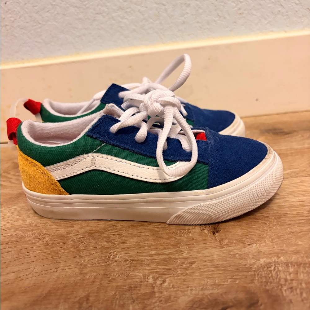 Vans canvas Masters Kids Blue and Green Sneakers